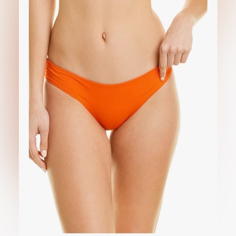 L*Space Sandy Full Bikini Bottom in Poppy red/orange